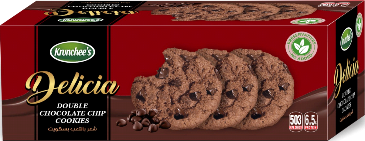 Krunchee's Delicia Cookies – Double Chocolate Chip